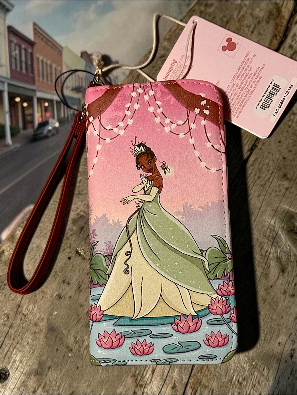 Disney Pink & Green Princess Wristlet Wallet